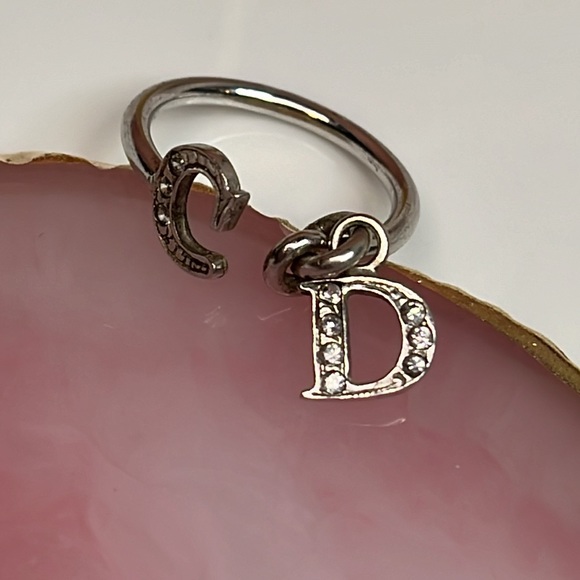 DIOR OPEN INITIAL DIAMOND RING - Picture 6 of 6